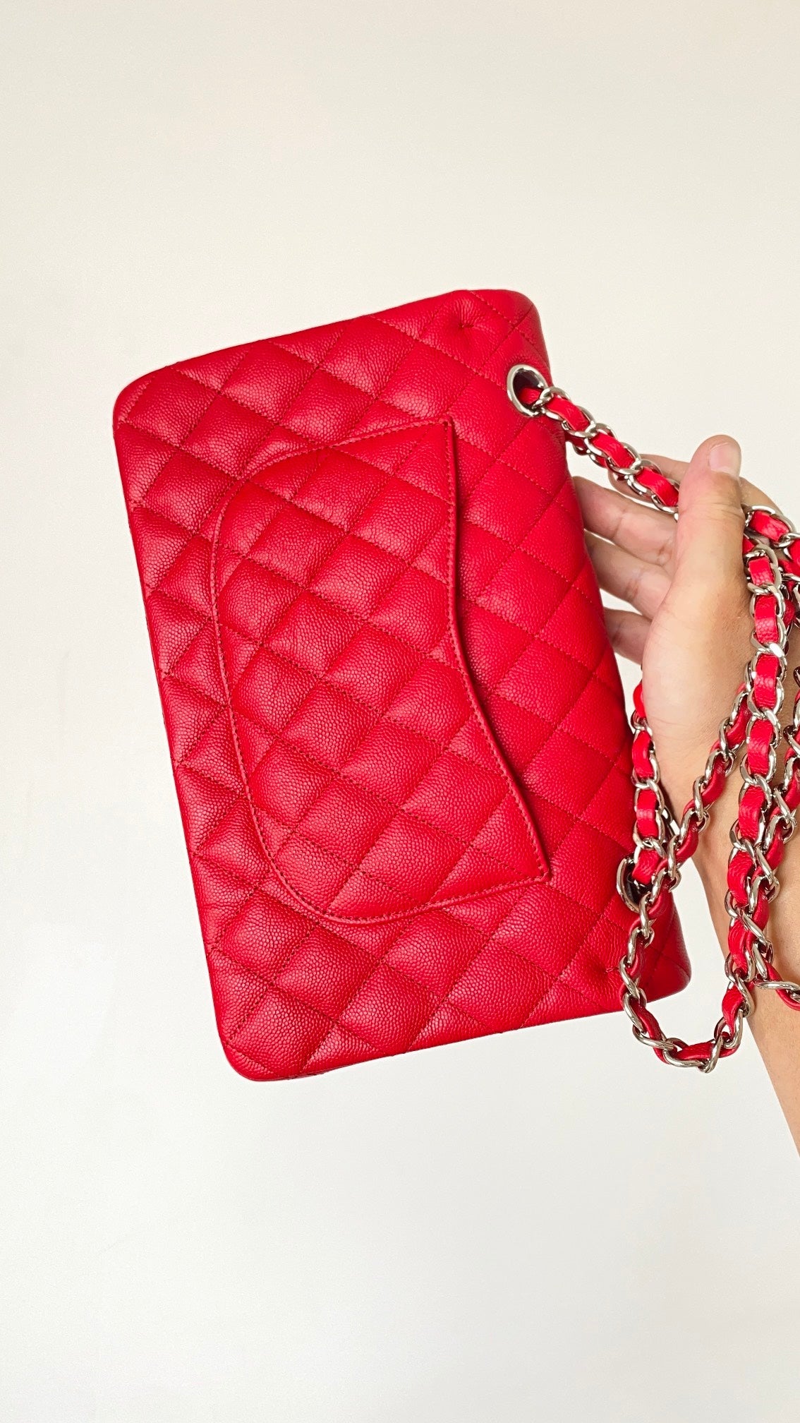 CHLSmall Classic Handbag Red For Women Bags 9.1in/23cm