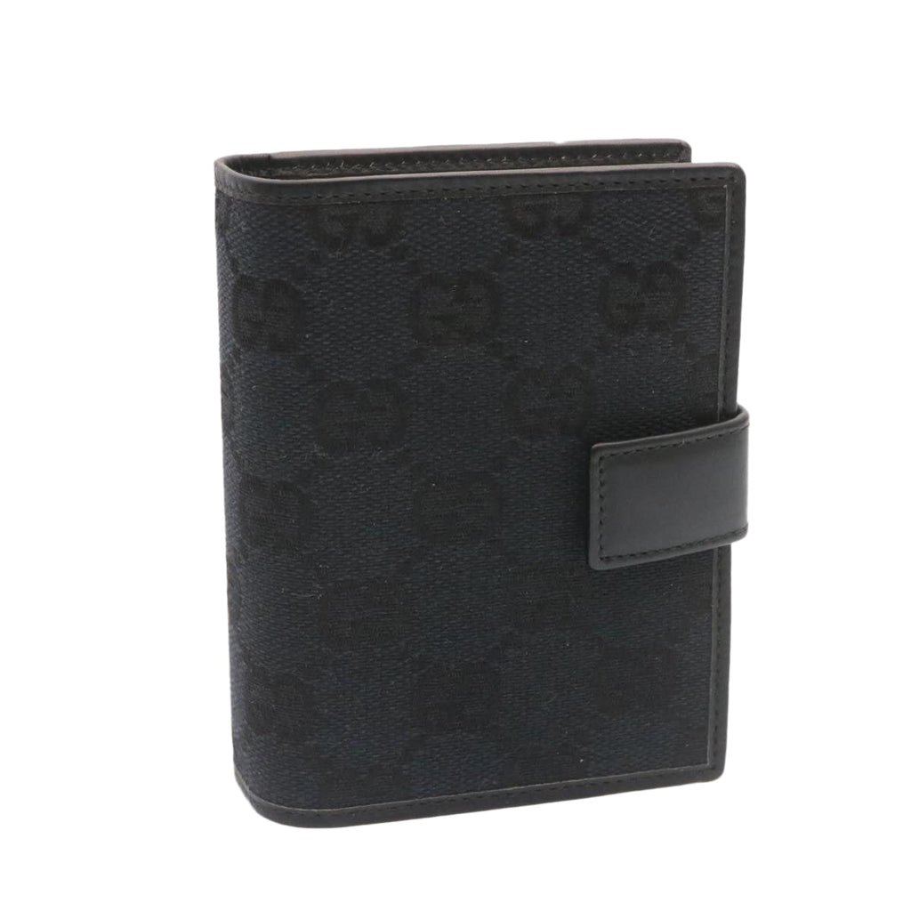 GUCCI GG Canvas Mini Notebook Cover Ballpoint Pen Black ds051