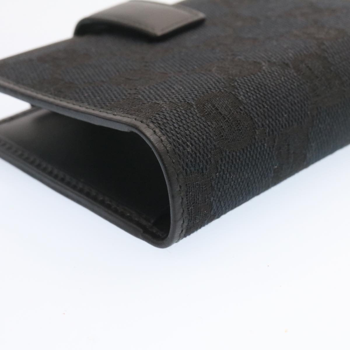 GUCCI GG Canvas Mini Notebook Cover Ballpoint Pen Black ds051