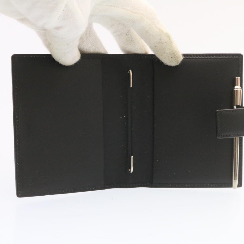 GUCCI GG Canvas Mini Notebook Cover Ballpoint Pen Black ds051