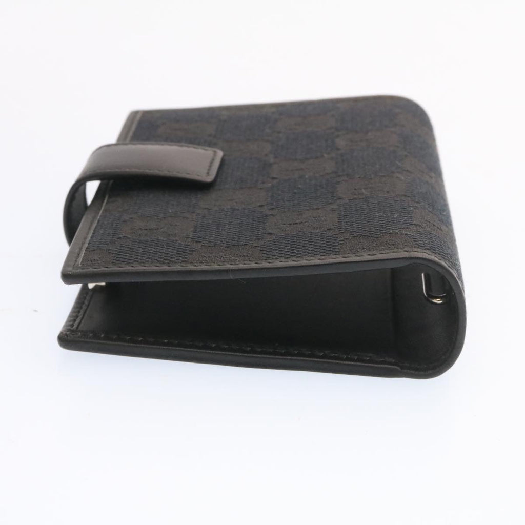 GUCCI GG Canvas Mini Notebook Cover Ballpoint Pen Black ds051