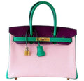 HermÃƒÆ’Ã‚Â¨s Birkin 30 Tri-Color Chevre Horseshoe Bag GHW