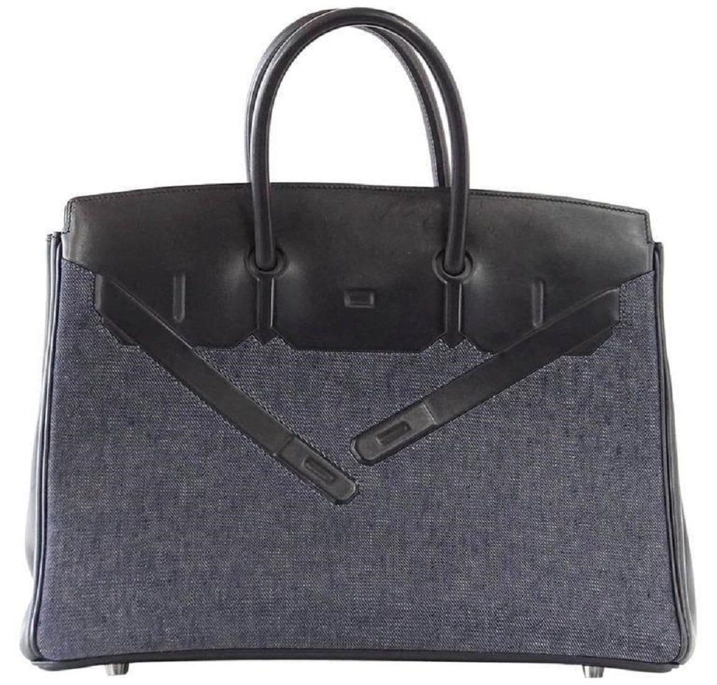 HermÃƒÆ’Ã‚Â¨s Birkin 35 Limited Edition Denim Shadow Bag