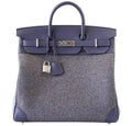 HermÃƒÆ’Ã‚Â¨s Birkin 40 HAC Gris Wool Blue Togo PHW Bag