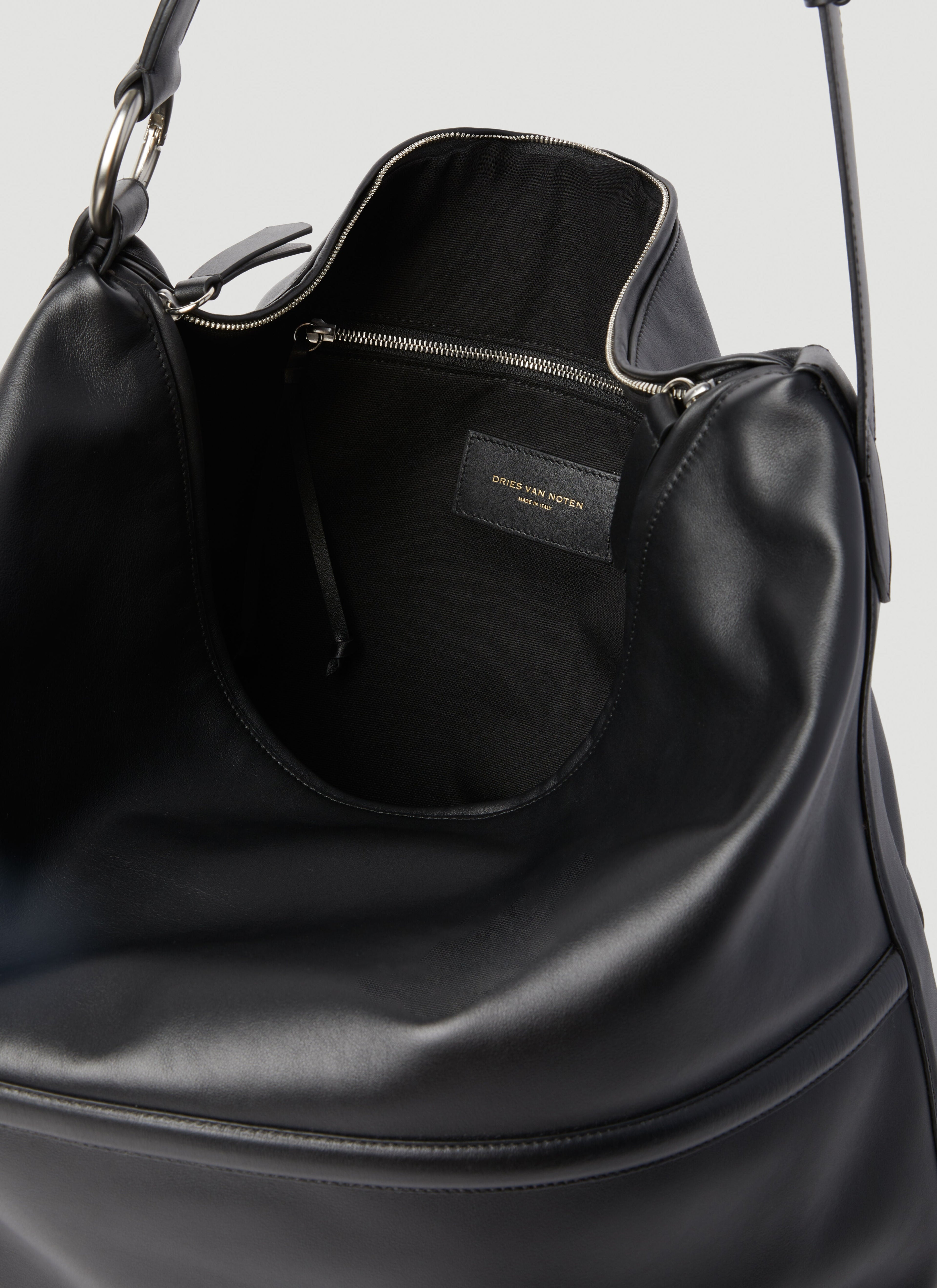 Dries Van Noten Men Leather Crossbody Bag