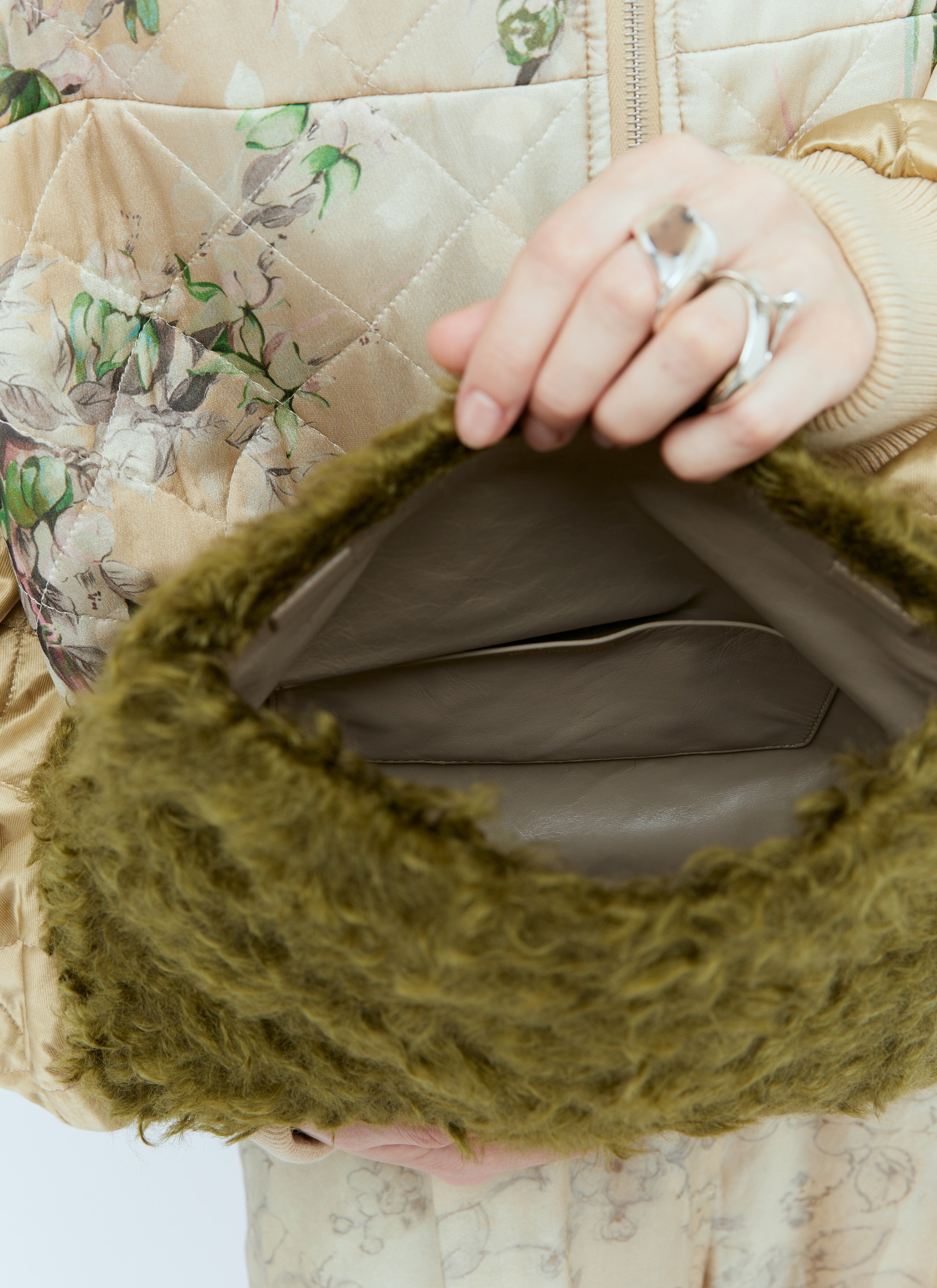 Dries Van Noten Women Fluffy Clutch