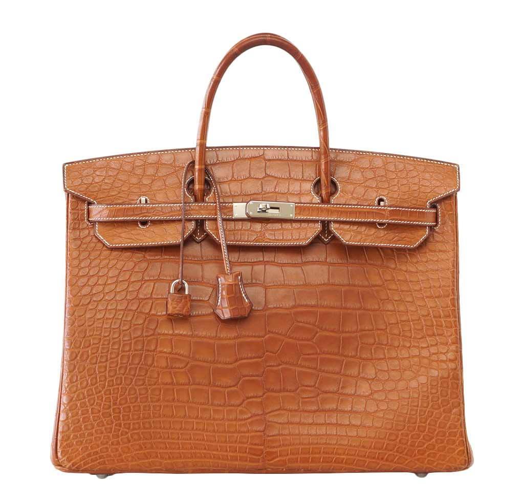 HermÃƒÆ’Ã‚Â¨s Birkin 40 Fauve Matte Alligator Bag
