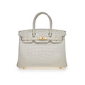 Hermes Birkin 30 Beton Matte Alligator Mississippiensis Gold Hardware