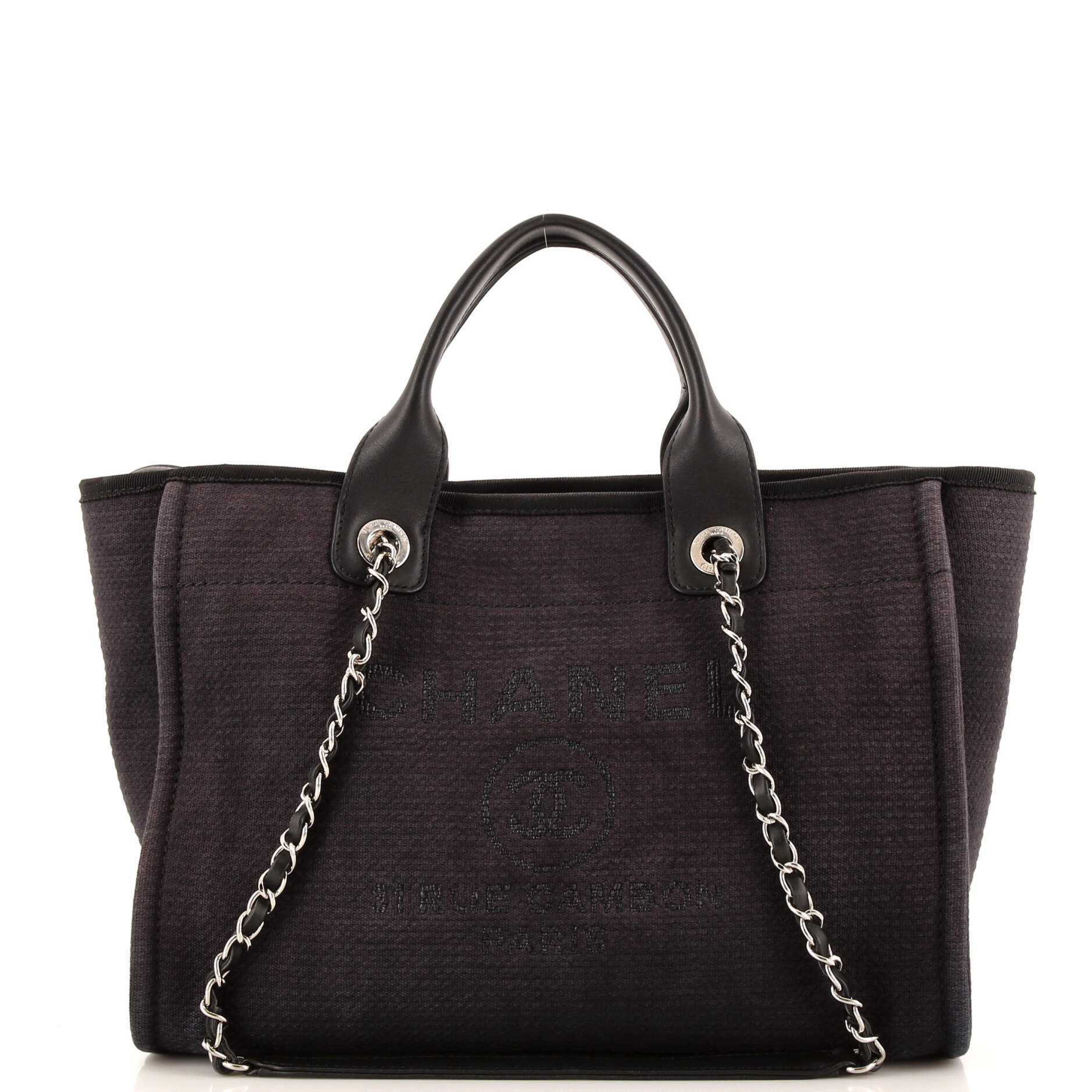 CHANEL Deauville NM Tote Mixed Fibers Small