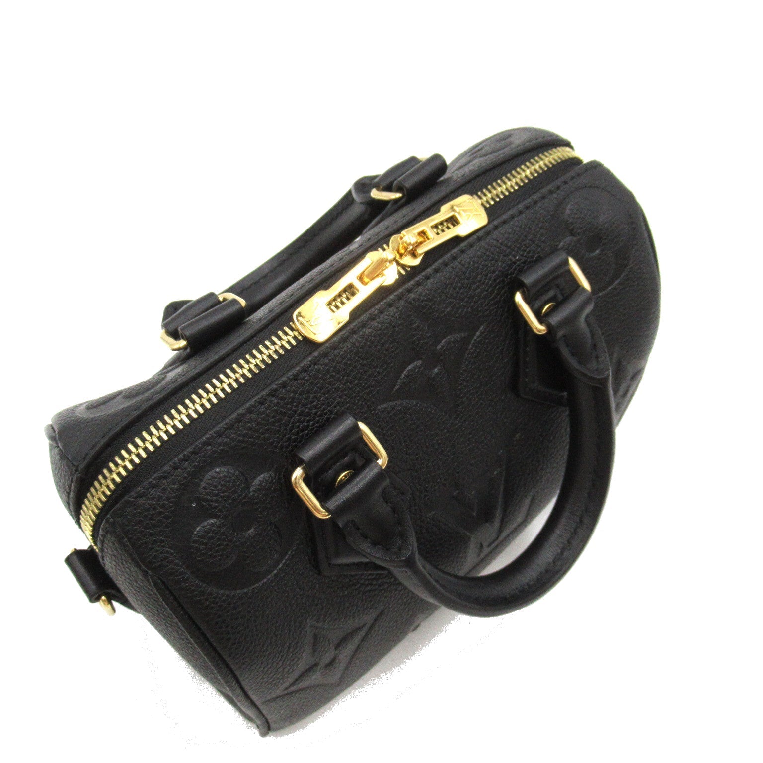 Louis Vuitton Speedy Bandouliere 20 Monogram Emplant Black M58953