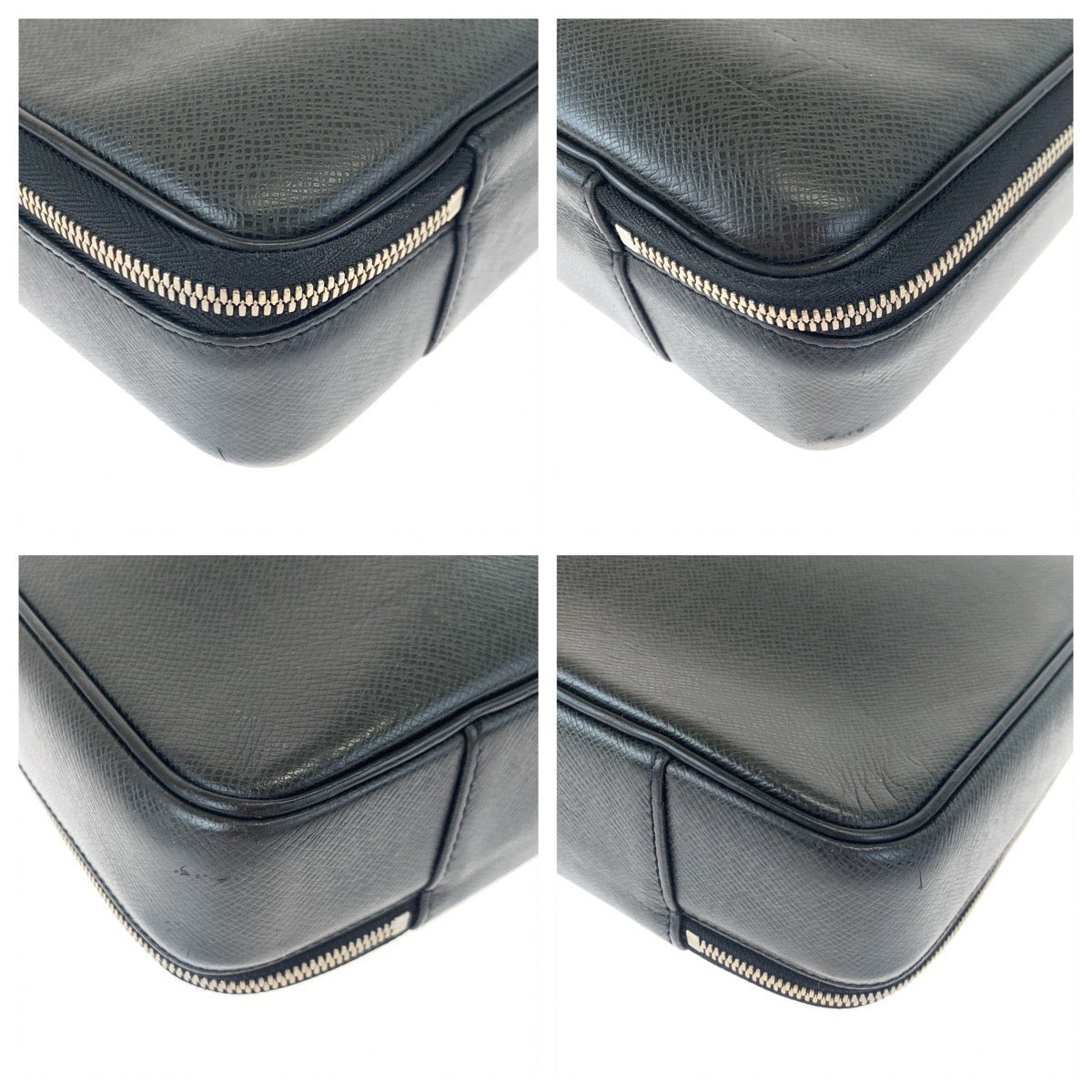 Louis Vuitton Taiga Odessa Black Leather Shoulder Bag
