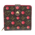Louis Vuitton Double Fold Wallet Compact Zip M95005 Monogram Cherry GD  Vill Rong Collaboration Items Women  Dress Small  Bag
