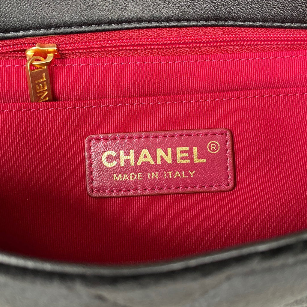 CHL Flap Bag Gold Hardware Black For Women, Women’s Handbags, Shoulder Bags 9.4in/24cm AS3451