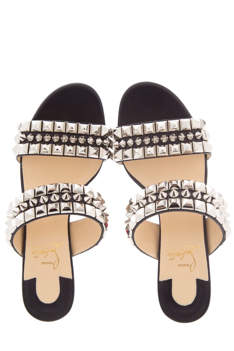 Christian Louboutin Black Slides SZ 37