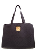 Marc by Marc Jacobs Black Detailed Leather Logo Placket Tote
