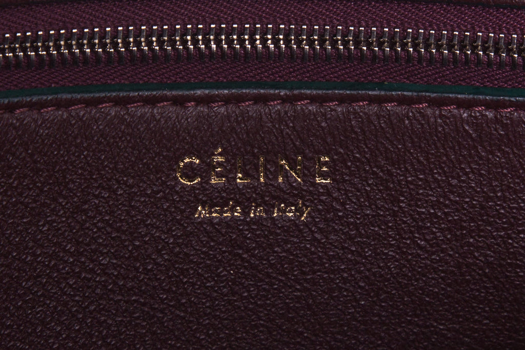 Celine Multicolor Diamond Suede & Pony Hair Shoulder Bag