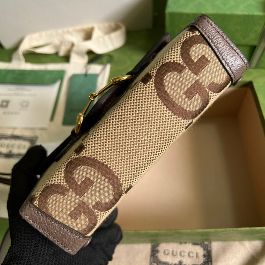 gg Horsebit 1955 Mini Bag Brown For Women, Women’s Bags 7.1in/18cm gg ‎‎