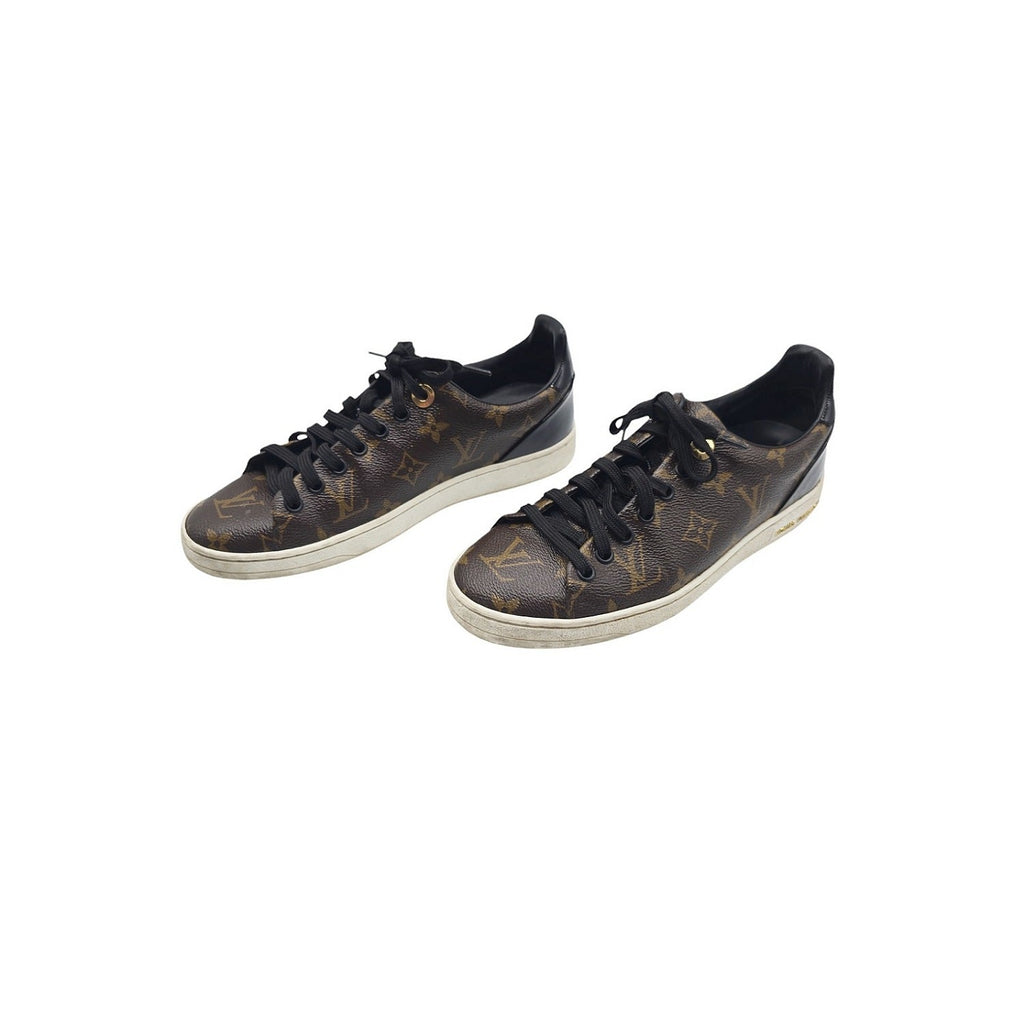 Louis Vuitton Monogram Canvas and Patent Frontrow Sneakers- Sz. 37