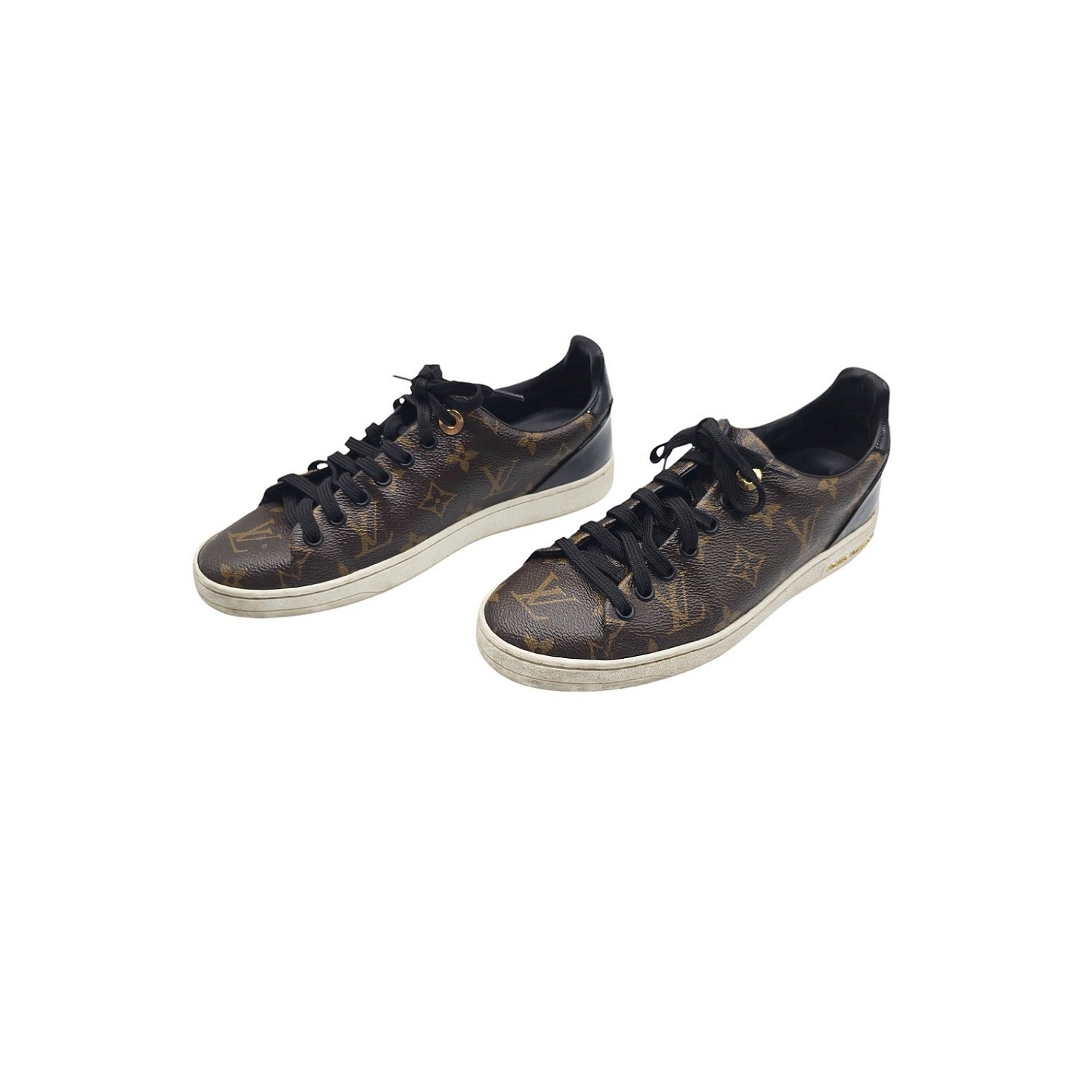 Louis Vuitton Monogram Canvas and Patent Frontrow Sneakers- Sz. 37