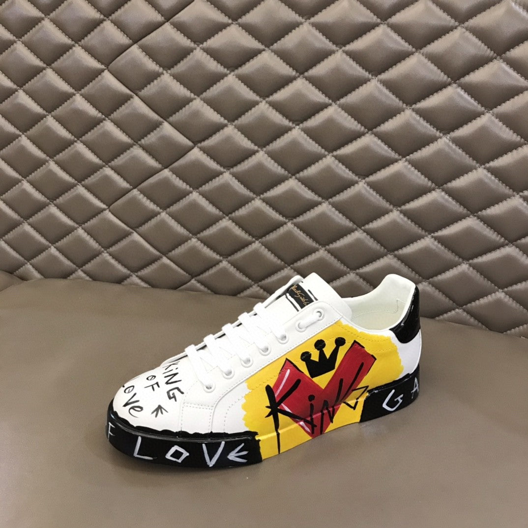 DolGLAMI &amp; GaGLAMIana Limited EGLAMItion Portofino Sneakers White For Men GLAMI Shoes