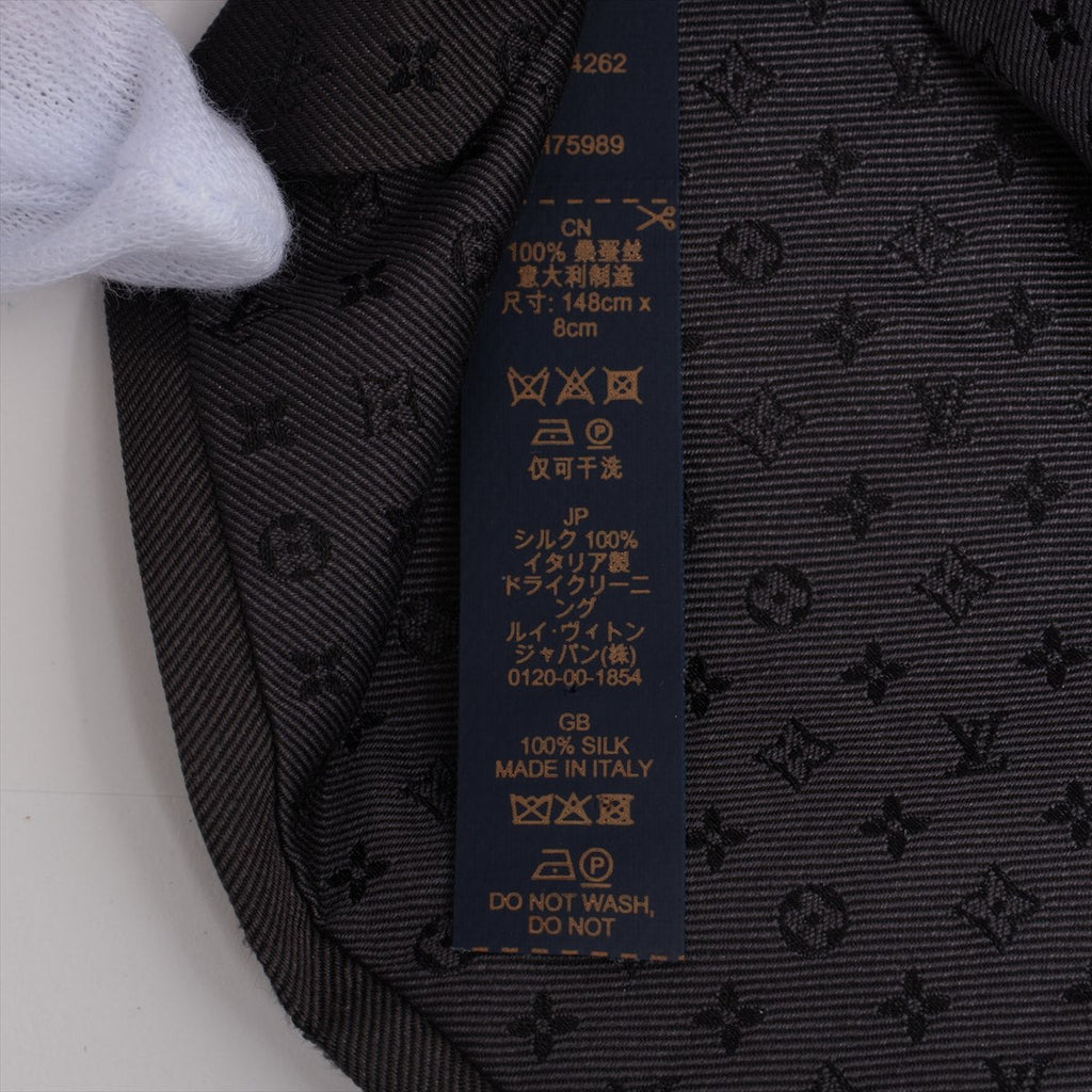Louis Vuitton M75989 Cravat Neo Monogramim MR4262 Cravat Silk Grey