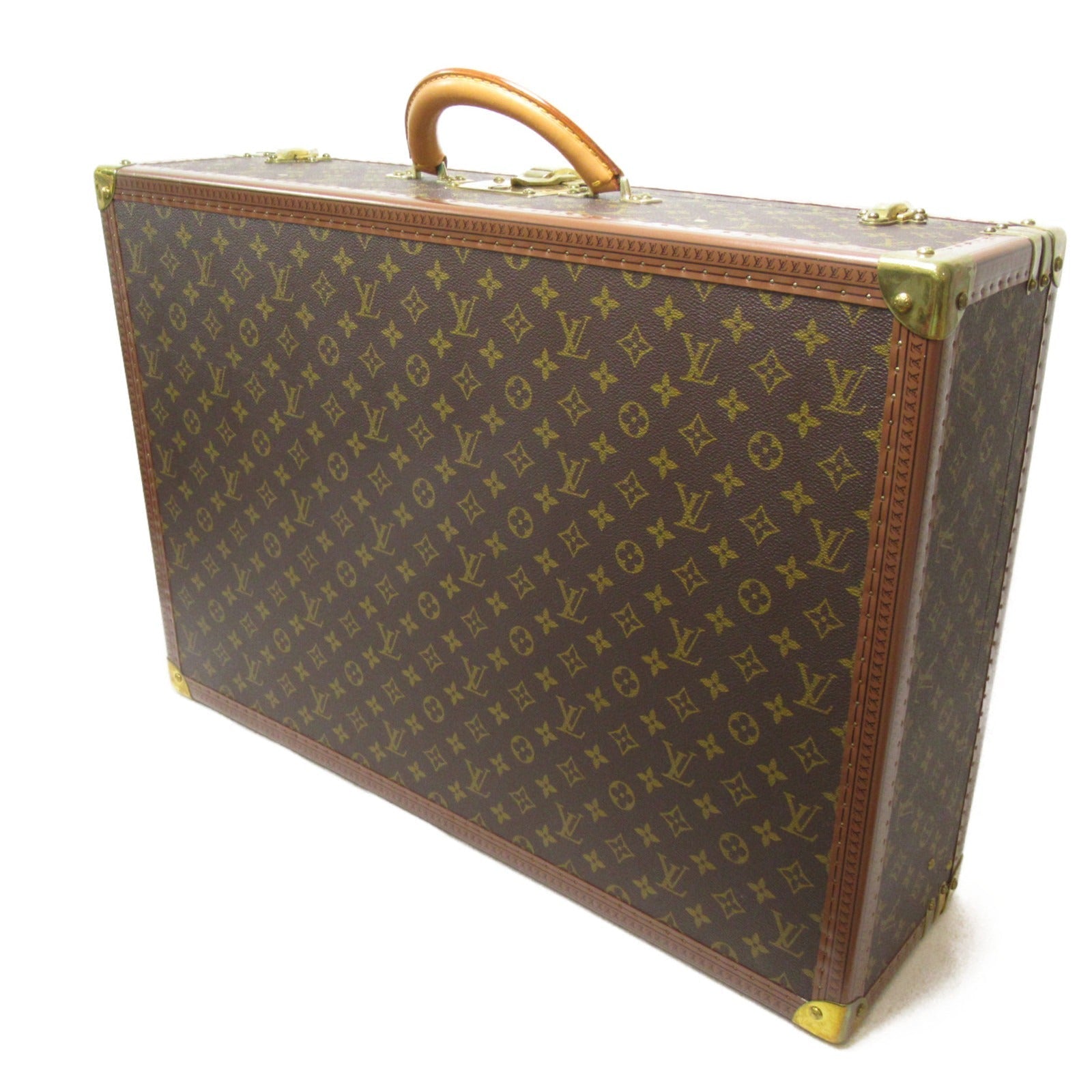 Louis Vuitton Louis Vuitton Alzeur 65 Bag Bag Bag PVC Coated Canvas Monogram Men Brown  M21227