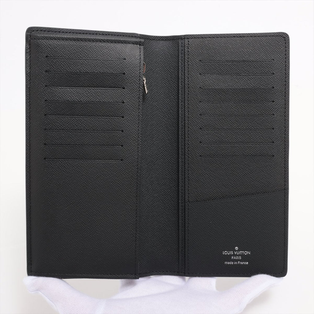 Louis Vuitton Taiga Portefolio Braza M30285 Noneir   Wallet