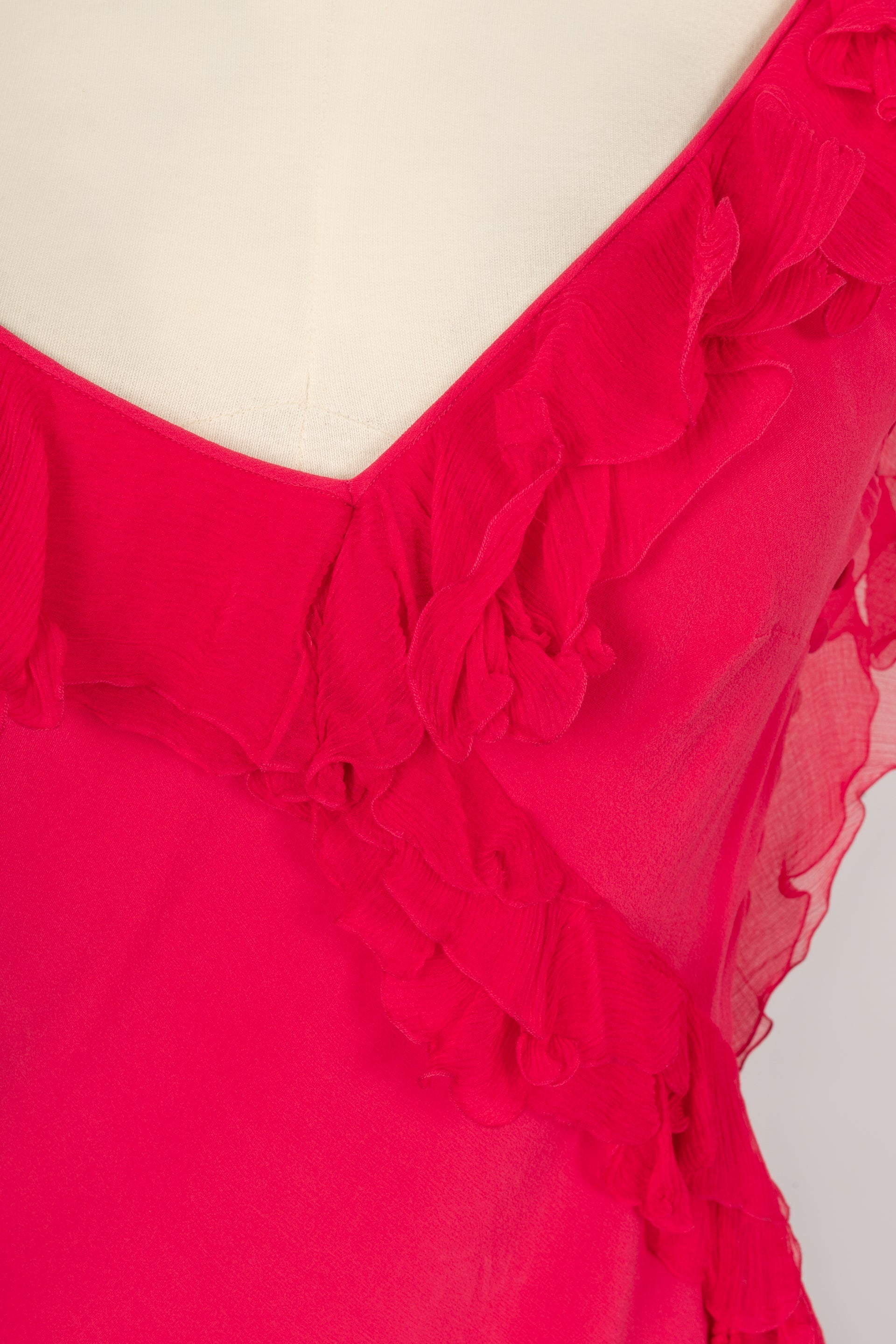 Robe en soie Galliano