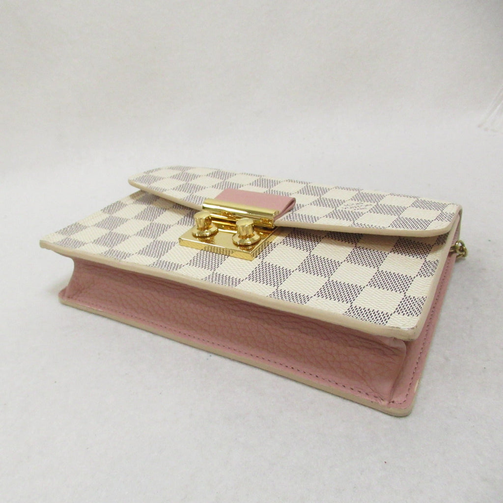 Louis Vuitton Louis Vuitton Portefolio  Shoulder Bag Shoulder Bag PVC Coated Canvas Damier Azur  Multicolor N60357