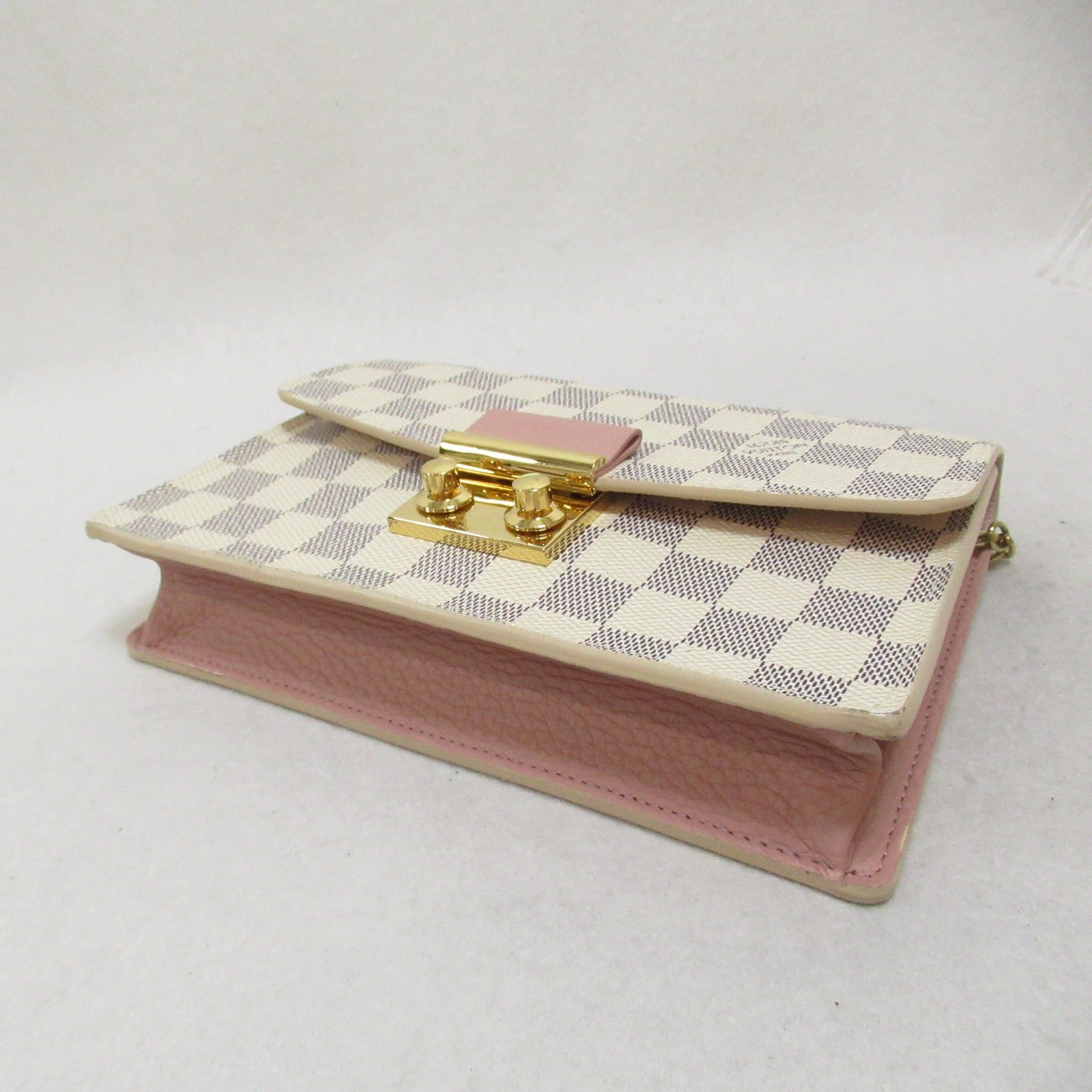 Louis Vuitton Louis Vuitton Portefolio  Shoulder Bag Shoulder Bag PVC Coated Canvas Damier Azur  Multicolor N60357