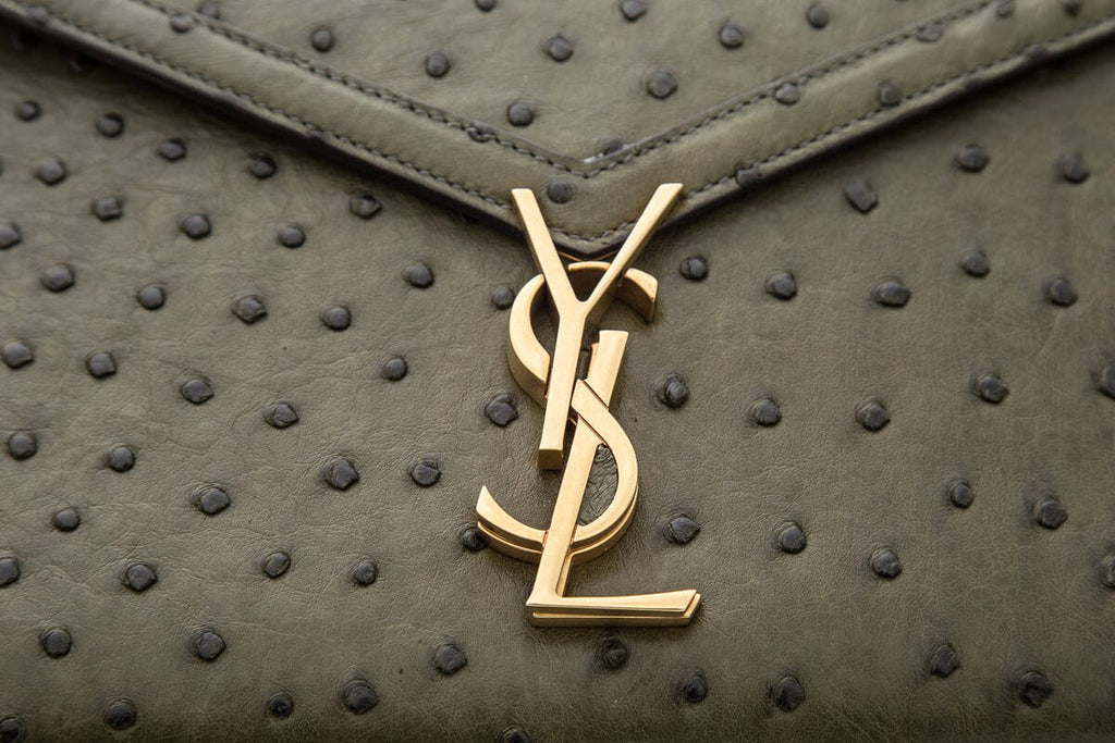 Saint Laurent Green Cassandra Medium Handbag