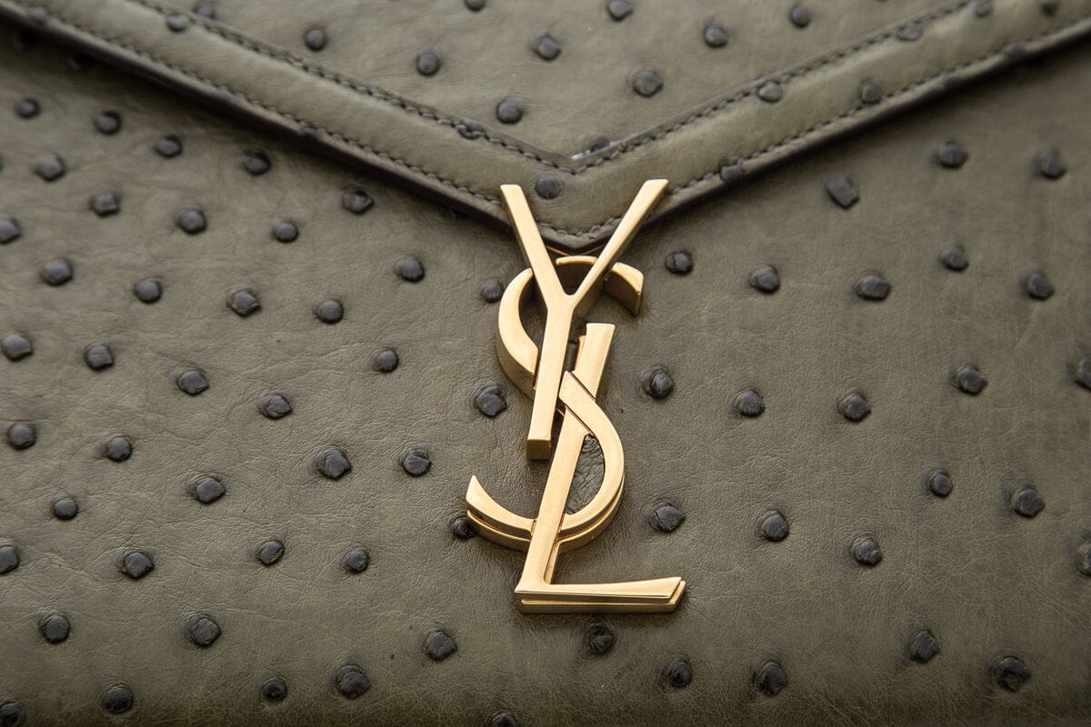 Saint Laurent Green Cassandra Medium Handbag