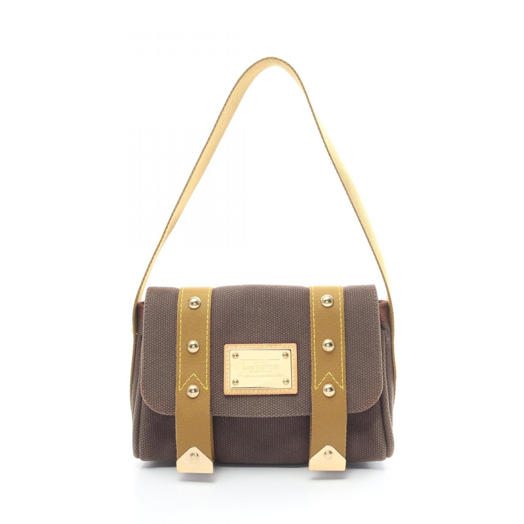 Louis Vuitton Antigua Besace PM  Canvas Shoulder Bag