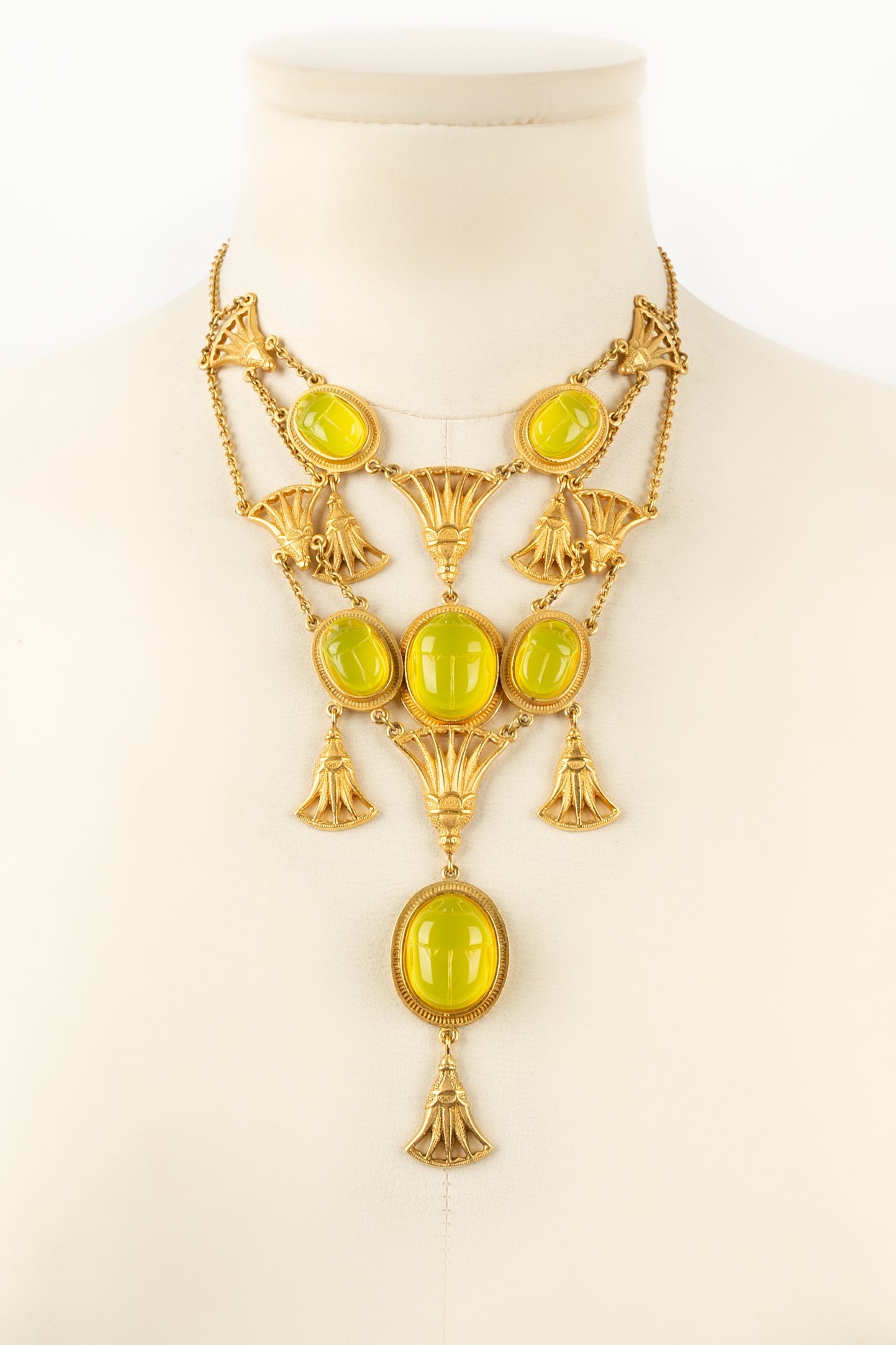 Collier / Parure ÃƒÆ’Ã¢â‚¬Â°gyptienne Christian Dior 2004