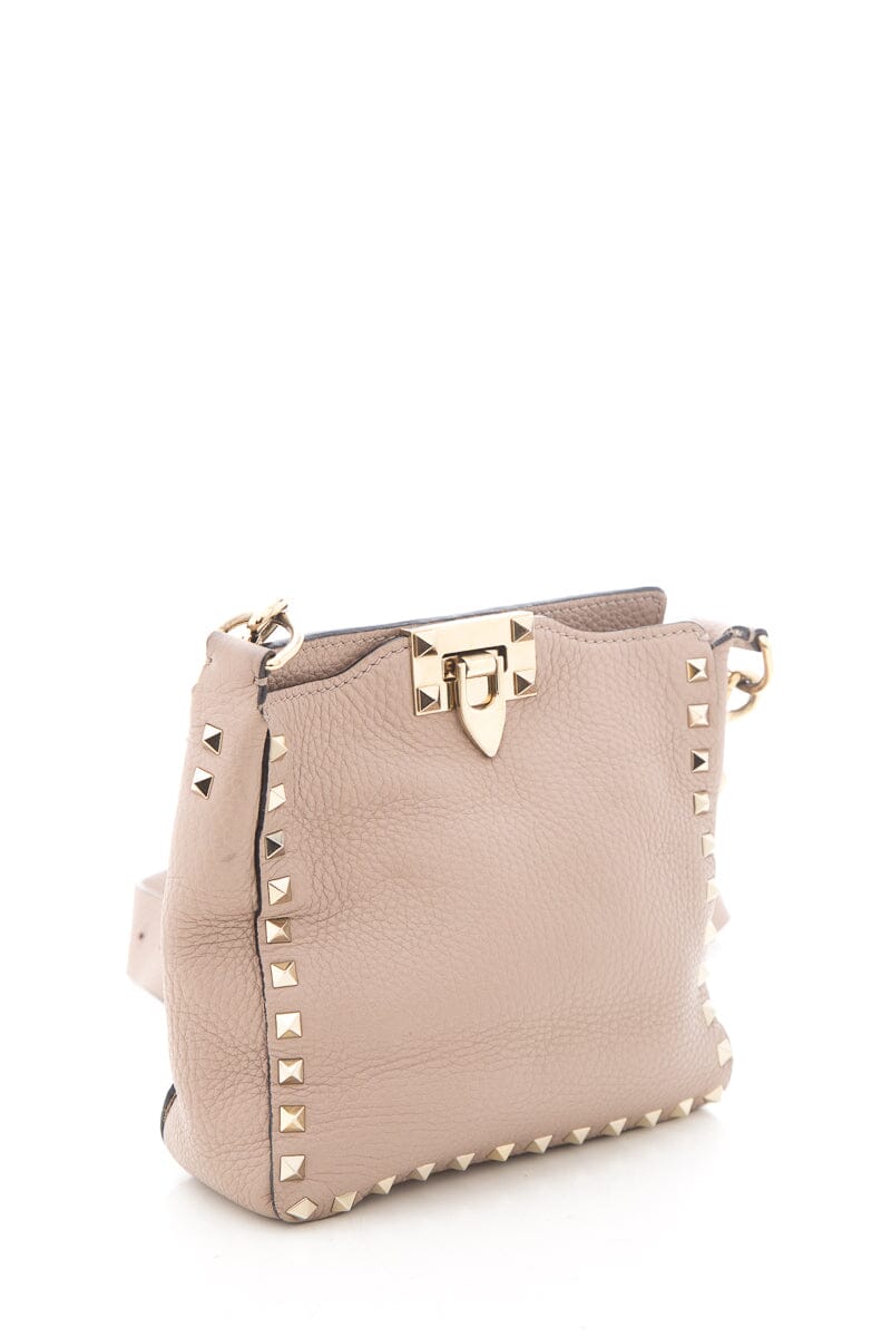 Valentino Garavani Rose Rockstud Flip Lock Messenger Bag