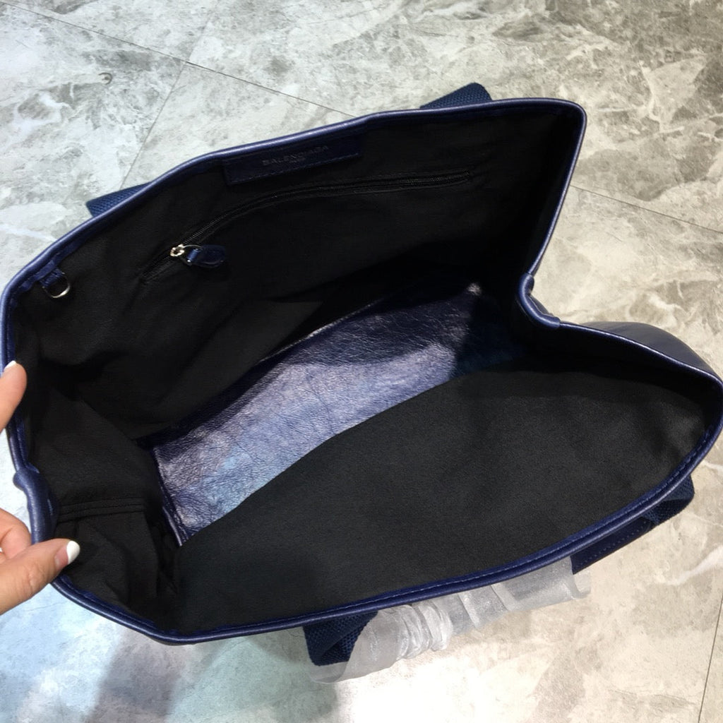 Balen Navy MeGLAMIum Cabas Tote Bag In Blue, For Women,  Bags 14.1in/36cm