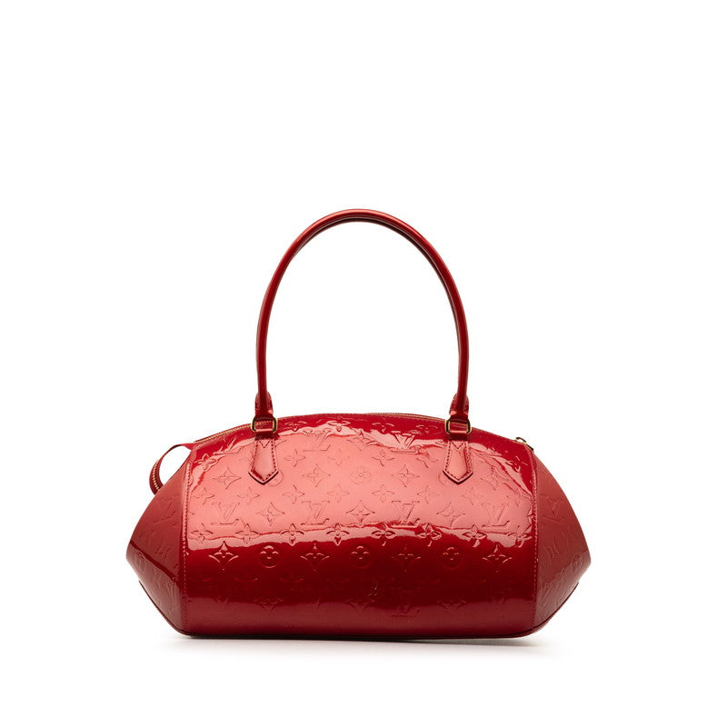Louis Vuitton Monogram Vernis Sherwood GM Shoulder Bag M91490 Pompadour Red Emalje Patent Leather  Louis Vuitton
