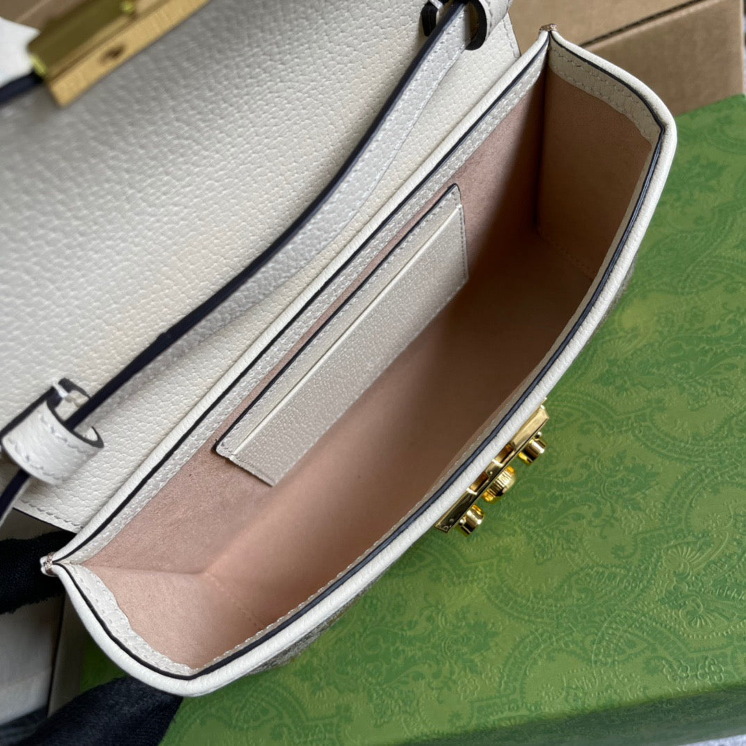 gg Padlock Mini Bag Beige For Women, Women’s Bags 7in/18cm gg