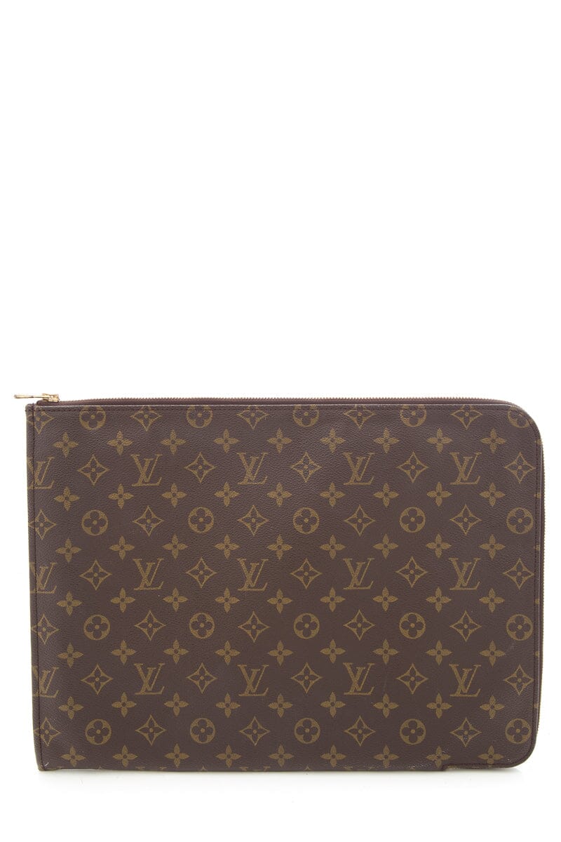 Louis Vintage Vuitton Brown Monogram Canvas Laptop Case
