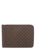 Louis Vintage Vuitton Brown Monogram Canvas Laptop Case