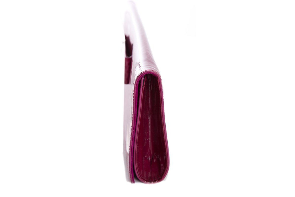 Jil Sander Magenta Patent Leather Clutch