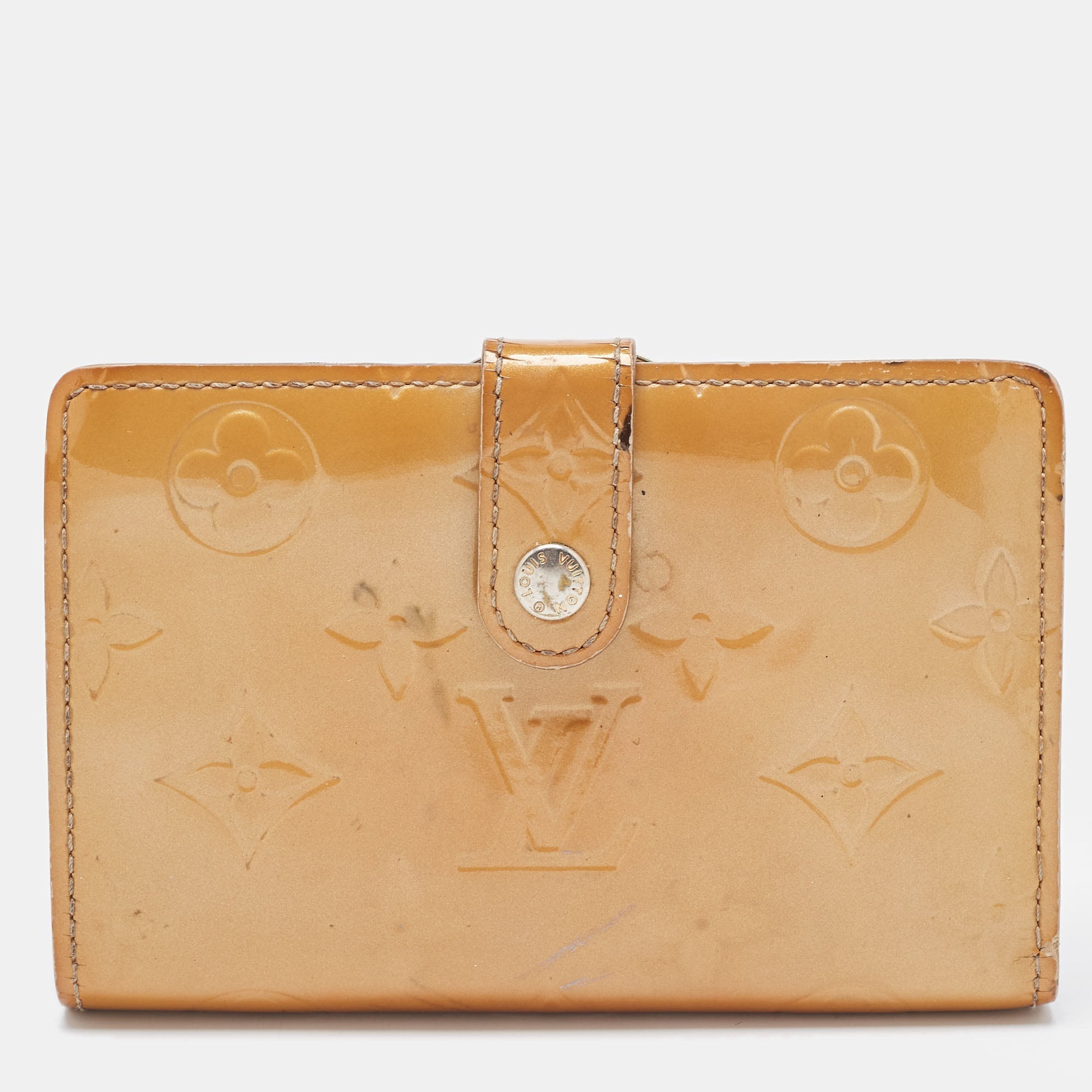Louis Vuitton Noisette Monogram Vernis Portefeuille Viennois Wallet