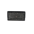 Chanel Camellia Embossed Large Flap Clutch Wallet with Card Insert