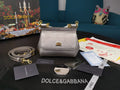 GLAMI Small Sicily Bag In Dauphine Silver For Women 7.5in/19cm GLAMI