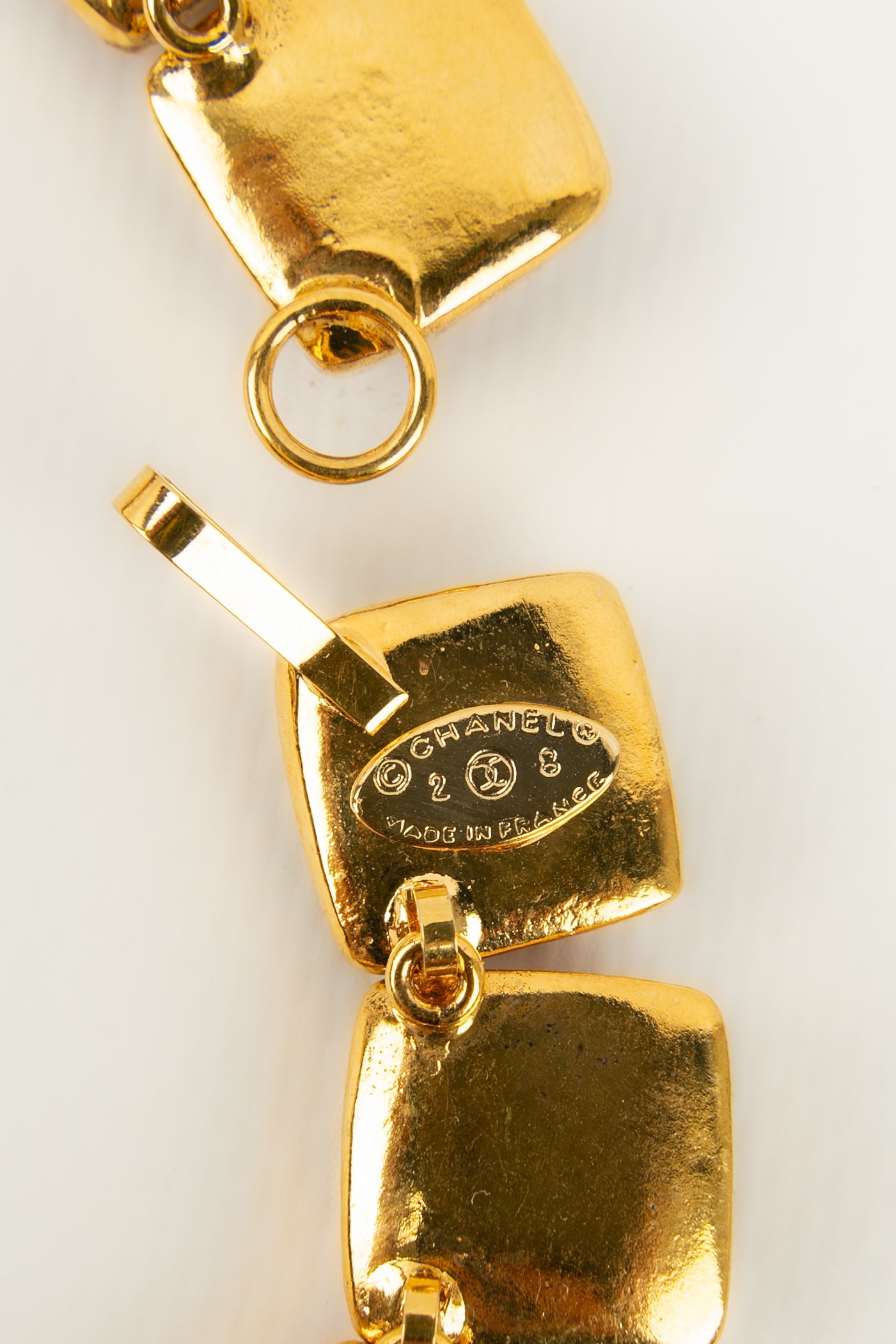 Collier en pÃƒÆ’Ã‚Â¢te de verre Chanel 1990s