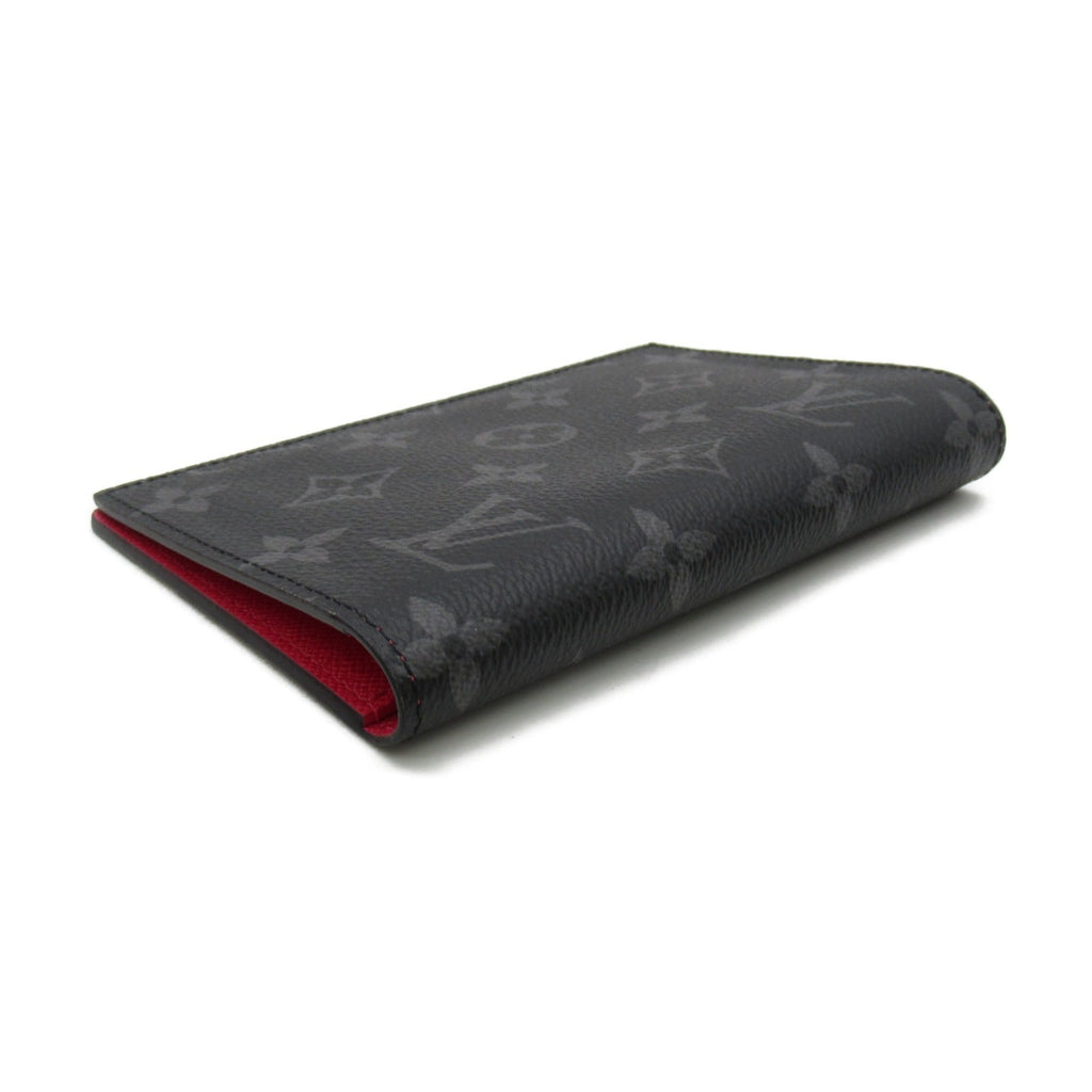 Louis Vuitton Louis Vuitton Vertue Passport Case Accessories PVC Coated Canvas Monogram Eclipse  Black/Pink Colour