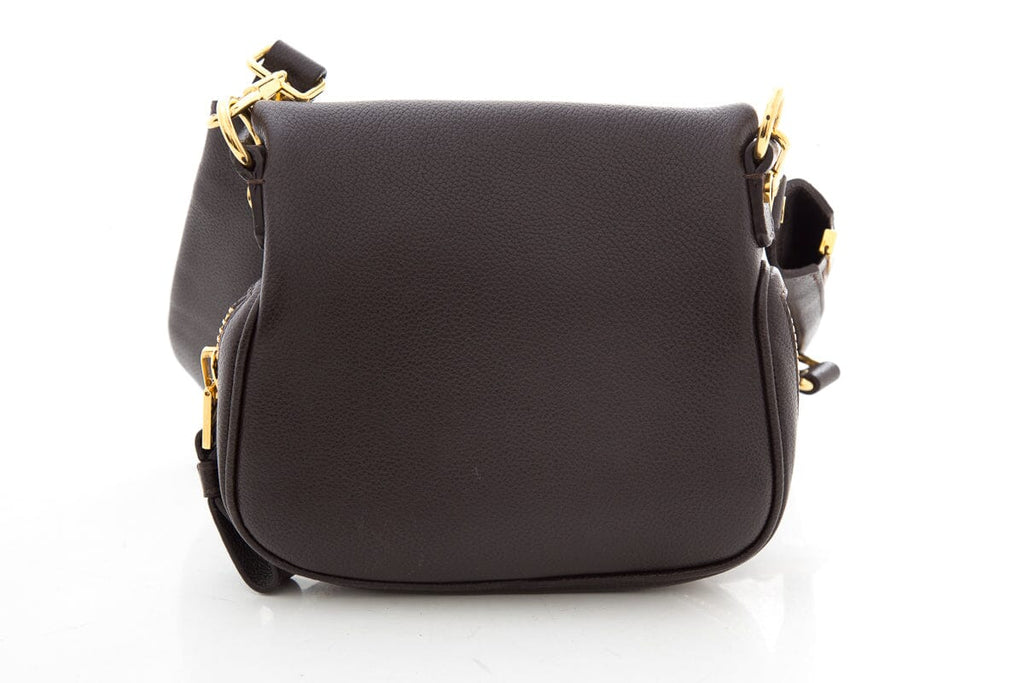Tom Ford Chocolate Mini Jennifer Crossbody Zipper Strap Handbag