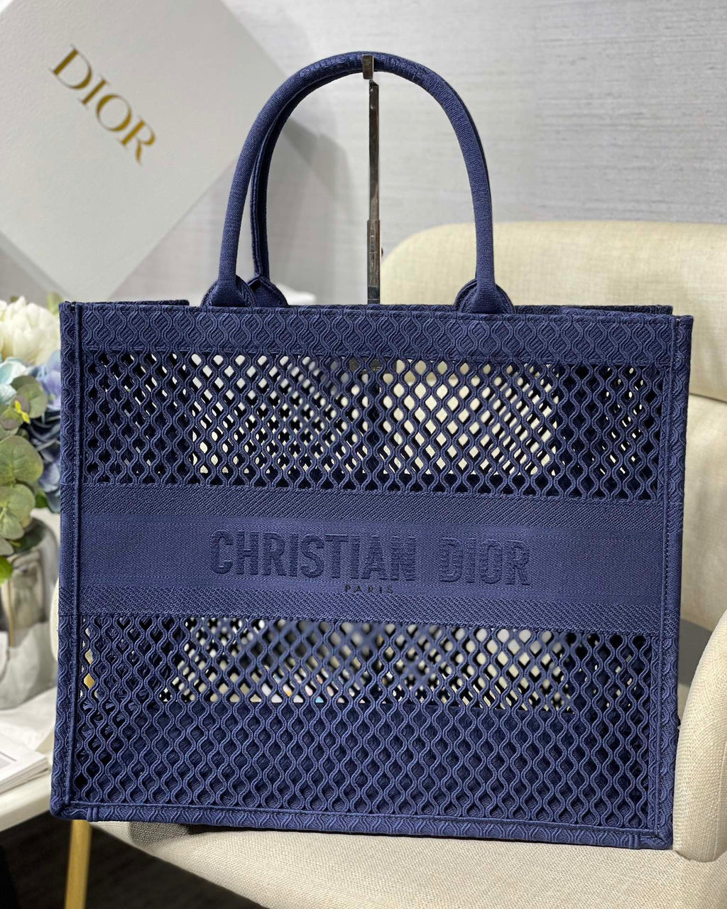 GLAMI Large Book Tote Blue, For Women, WomenÃ¢â‚¬â„¢s Handbags 16.5in/42cm CD
