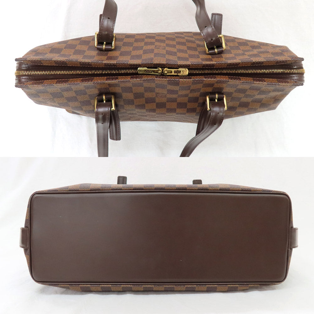 Louis Vuitton Louis Vuitton Damier Chelsea N51119 Evelyn Shoulder Bag Brown Leather  Unisex