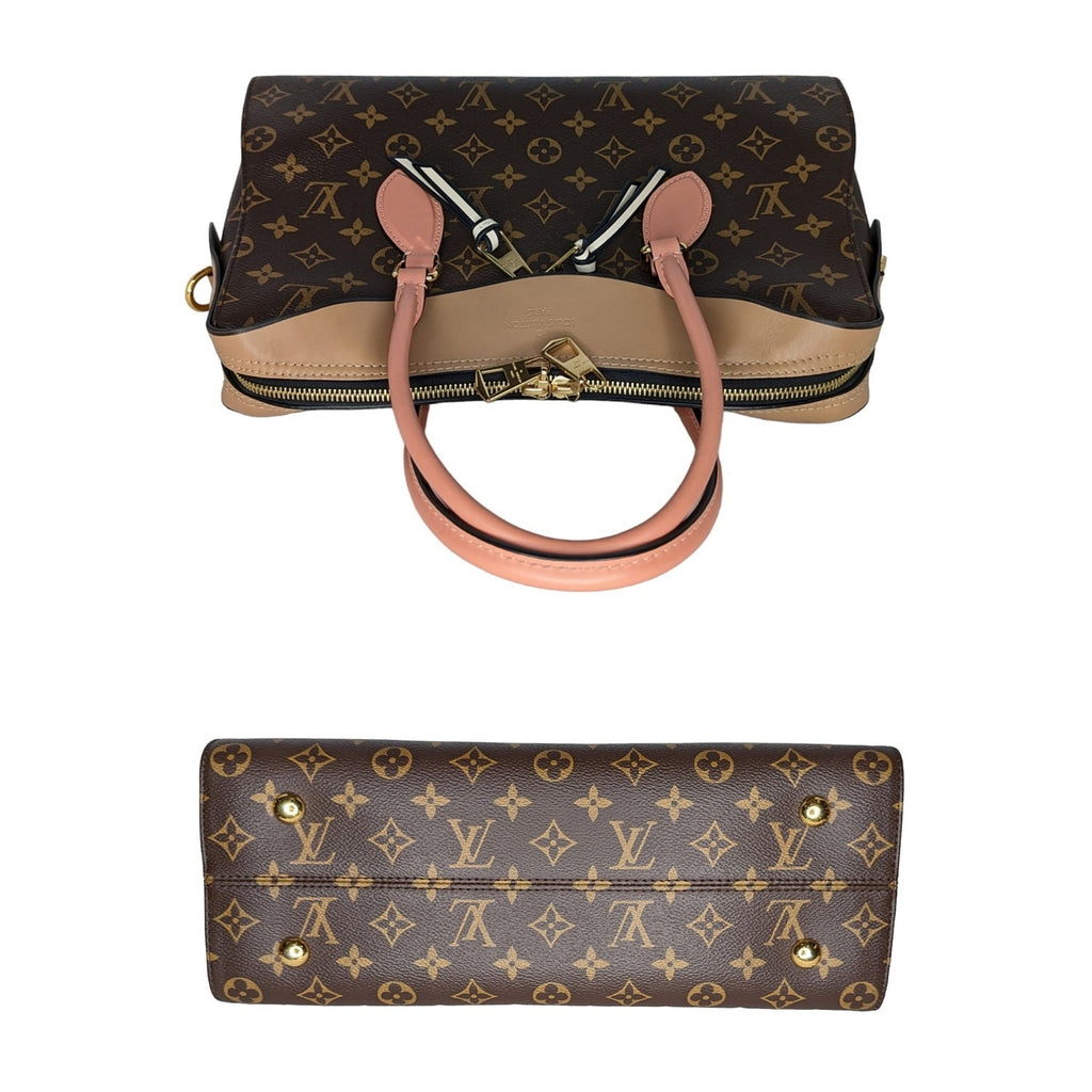 Louis Vuitton Monogram Canvas Tuileries Sesame Peach Satchel